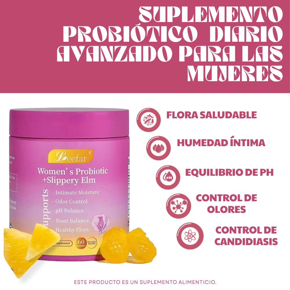 Gomitas Probióticas de Piña — Frescura y Equilibrio Íntimo