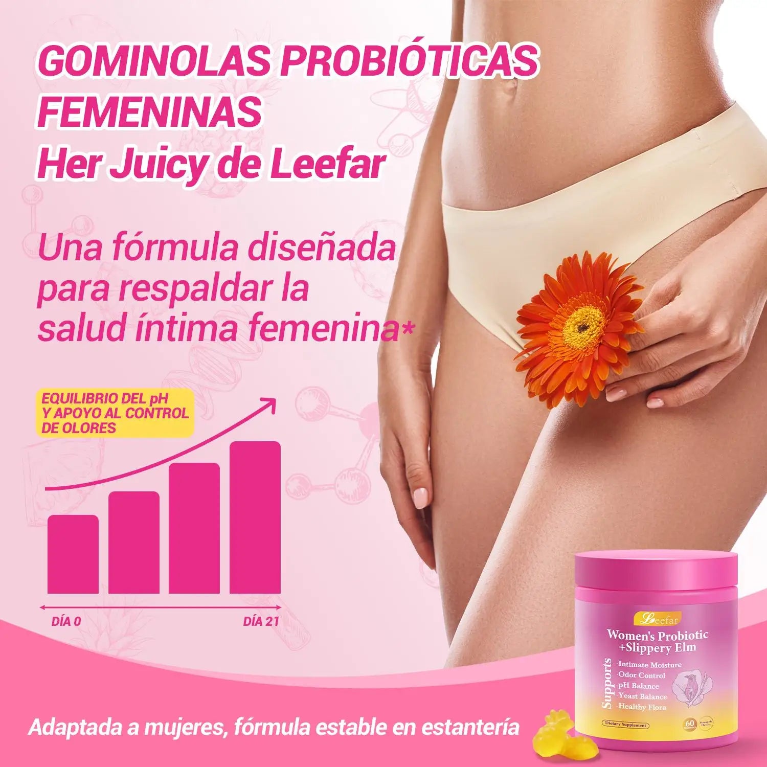 Gomitas Probióticas de Piña — Frescura y Equilibrio Íntimo