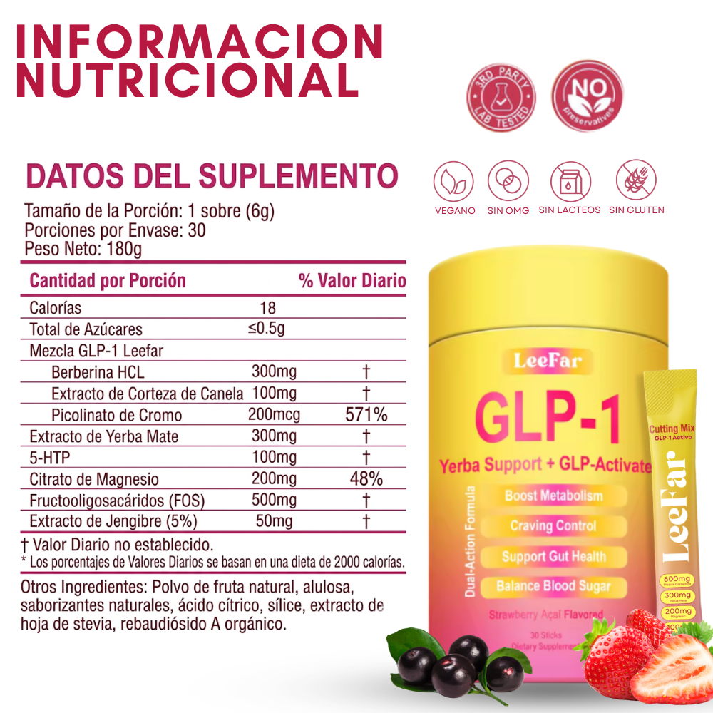 Infusión Fresa Açaí — Menos Antojos, Más Control